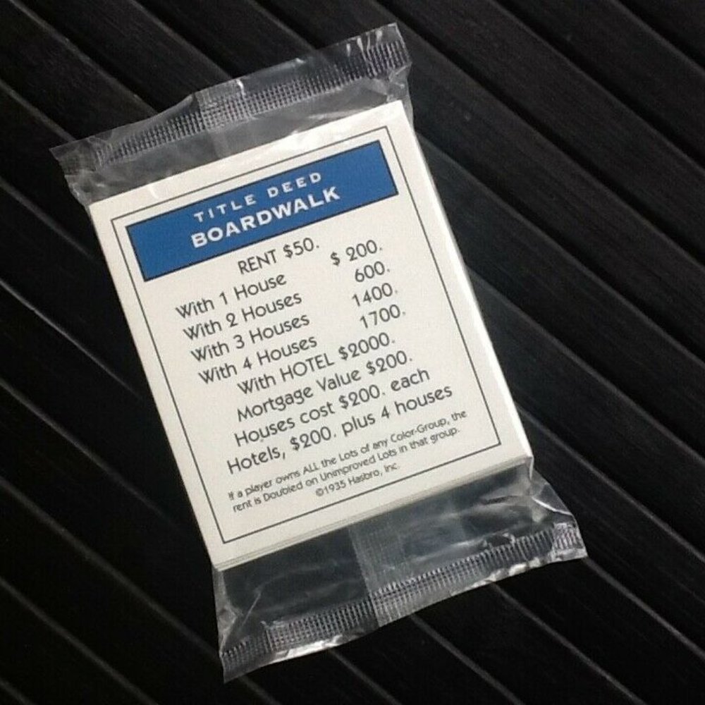brand new Sealed Package of Monopoly Property Titles